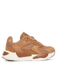 Guess Sneakersy K5BZ49 L0870 Brązowy. Brązowe buty sportowe dziewczęce Guess, z aplikacjami, ze skóry, bez zapięcia. Za 189.99 zł.