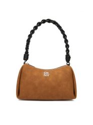 DKNY Torebka Remy R533ME54 Brązowy. Brązowe torebki klasyczne damskie DKNY, bez wzorów, z nubiku, bez dodatków. Za 609.99 zł.