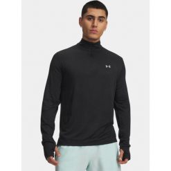 T-shirt Męski Under Armour UA Velociti 1/4 Zip. Czarne t-shirty męskie Under Armour, m, bez wzorów, bez kołnierzyka. Za 229.99 zł.