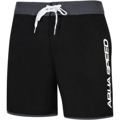 Spodenki kąpielowe męskie Aqua Speed Evan. Czarne kąpielówki męskie Aqua-Speed, m, bez wzorów. Za 79.99 zł.