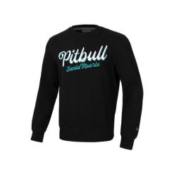 Bluza męska Pitbull Santa Muerte. Czarne bluzy bez kaptura męskie PITBULL, bez wzorów, sportowe, bez kołnierzyka, bez ramiączek. W wyprzedaży za 209.00 zł.