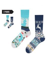 TODO SOCKS Skarpety (2 pary) w kolorze niebiesko-błękitnym rozmiar: 39-42. Niebieskie skarpetki męskie TODO SOCKS, bez wzorów, prążkowane. Za 57.33 zł.