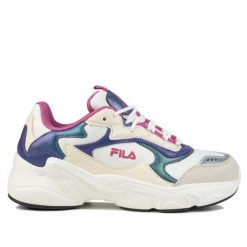 Buty sneakersy sportowe damskie Fila COLLENE CB WMN. Białe buty sportowe na co dzień damskie Fila, bez wzorów. W wyprzedaży za 208.00 zł.