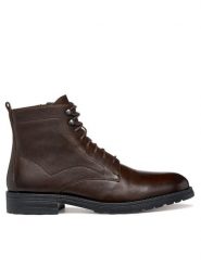 Geox Kozaki U Redclif U56LXA 0003C C6009 Brązowy. Brązowe buty zimowe męskie Geox, ze skóry, bez zapięcia. Za 539.99 zł.
