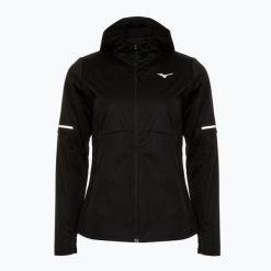 Kurtka do biegania damska Mizuno Thermal Charge BT. Czarne kurtki do biegania damskie Mizuno, bez wzorów, bez kaptura. Za 339.99 zł.