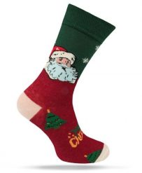 Świąteczne Skarpetki - Alties - Mikołaj, Merry Christmas. Skarpetki męskie Alties, bez wzorów, z bawełny. Za 19.90 zł.