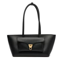 Torebka Coccinelle. Czarne torebki klasyczne damskie Coccinelle, bez wzorów, bez dodatków. Za 1,579.00 zł.