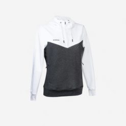 Bluza do hokeja na trawie damska Korok FH500. Niebieskie bluzy bez kaptura damskie KOROK, l, z bawełny. Za 179.99 zł.