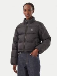 Calvin Klein Jeans Kurtka zimowa Essential LV047H503G Czarny Regular Fit. Czarne kurtki damskie Calvin Klein Jeans, na zimę, xs, bez wzorów, z jeansu, bez kaptura. Za 849.99 zł.