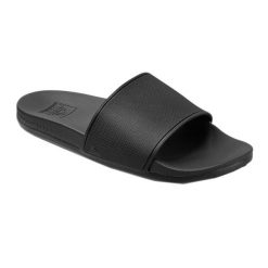 Klapki basenowe męskie REEF Cushion Slide. Czarne klapki i japonki męskie Reef. Za 159.99 zł.