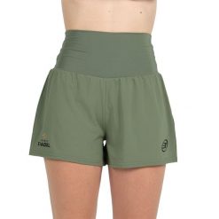 Damskie spodenki tenisowe Bullpadel. Zielone szorty damskie bullpadel, bez wzorów, z materiału, eleganckie. Za 375.99 zł.