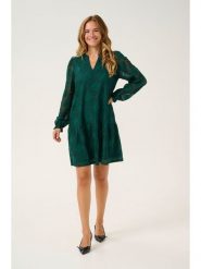 CULTURE Sukienka w kolorze zielonym rozmiar: XXL. Zielone sukienki damskie Culture, xxl, bez wzorów, z bawełny, bez kołnierzyka, bez ramiączek, mini. Za 130.99 zł.