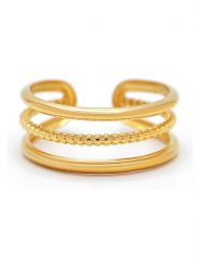 MOODE Pierścionek "Valentine" rozmiar: onesize. Żółte pierścionki damskie MOODE, ze stali. Za 43.99 zł.