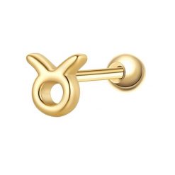 Glanzstücke München Piercing Sterling Silber gelbgold Kolczyki 1 ct Damski. Żółte kolczyki damskie Glanzstücke München, pozłacane. Za 110.49 zł.