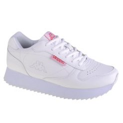 Buty sportowe Sneakersy damskie, Kappa Base II PF. Białe buty sportowe na co dzień damskie Kappa, bez wzorów, z gumy, trekkingowe. Za 179.99 zł.