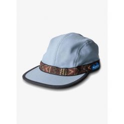 Czapka z daszkiem Kavu Organic Strapcap. Niebieskie czapki męskie KAVU, bez wzorów, sportowe. Za 246.99 zł.