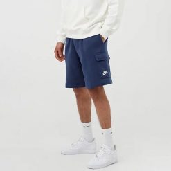 Spodenki Sportowe Męskie Nike M NSW Club FT Cargo Short. Niebieskie szorty męskie Nike, m. Za 140.80 zł.