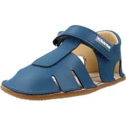 Sandały TITANITOS L560 ALBERTIC Niebieski. Niebieskie sandały męskie TITANITOS, ze skóry, bez zapięcia. Za 147.99 zł.