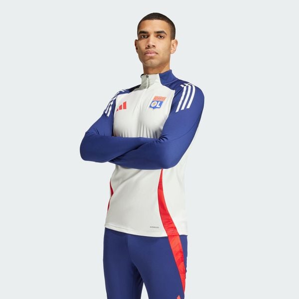 Bluza Olympique Lyonnais Tiro 24 Training. Białe bluzy bez kaptura męskie Adidas, xl, z materiału. Za 349.00 zł.