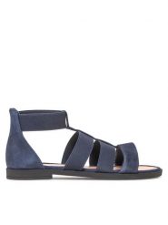 Lasocki Sandały RST-4876-07 Granatowy. Niebieskie sandały damskie Lasocki, bez wzorów, ze skóry, bez obcasa, na płaskiej podeszwie. Za 103.99 zł.