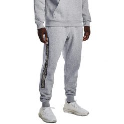 Spodnie sportowe męskie Under Armour Rival. Szare spodnie sportowe męskie Under Armour, z dresówki. Za 149.99 zł.