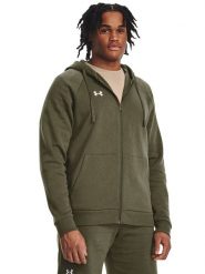 Under Armour Bluza "Rival" w kolorze khaki rozmiar: M. Brązowe bluzy z kapturem męskie Under Armour, m. Za 175.67 zł.