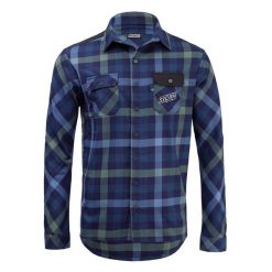 Koszula flanelowa Silvini Farini. Niebieskie koszule męskie Silvini, m, bez wzorów, bez kołnierzyka, bez ramiączek. W wyprzedaży za 272.00 zł.