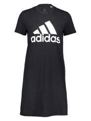 Adidas Sukienka "Essentials" w kolorze czarnym rozmiar: S. Czarne sukienki damskie Adidas, s, bez wzorów, z bawełny, bez kołnierzyka, bez ramiączek, mini, rozkloszowane. Za 79.03 zł.
