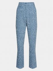 Remain Spodnie materiałowe Bold Weave 5005712792 Niebieski Straight Fit. Niebieskie spodnie materiałowe damskie Remain, bez wzorów, z bawełny. Za 689.99 zł.
