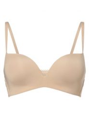 Tommy Hilfiger biustonosz Kobiety Sztuczne włókno beżowy, 85C. Brązowe biustonosze Tommy Hilfiger, bez wzorów, z włókna. Za 179.95 zł.