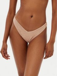 Guess Bikini E4GO07 KC5Z0 Brązowy. Brązowe bikini damskie Guess, z aplikacjami. Za 179.99 zł.