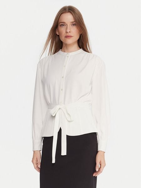 French Connection Koszula 72ZBU Biały Regular Fit. Białe koszule damskie French Connection, bez wzorów, z syntetyku, bez kołnierzyka, bez ramiączek. Za 309.99 zł.