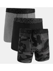 Under Armour Bokserki (3 pary) "Performance Tech" w kolorze szaro-czarnym rozmiar: XL. Czarne bokserki męskie Under Armour, bez wzorów. Za 117.73 zł.