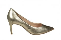 Czółenka Bottero 353701 Dourado 523060, Złoty, Skóra naturalna - 36. Żółte czółenka damskie Bottero, bez wzorów, ze skóry, bez obcasa, na szpilce. W wyprzedaży za 206.10 zł.