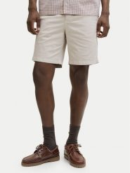 Jack & Jones Szorty materiałowe Ace Vance 12293005 Beżowy Regular Fit. Brązowe szorty męskie Jack & Jones, z bawełny, bez kołnierzyka. Za 169.99 zł.