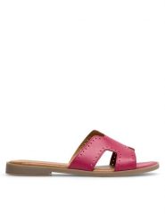 Lasocki Klapki WI16-FOXI-74 Różowy. Czerwone klapki damskie Lasocki, bez wzorów, ze skóry, bez obcasa. Za 119.99 zł.