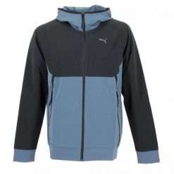 Bluza sportowa męska Puma Tech Woven. Czarne bluzy sportowe męskie Puma, l, z materiału. Za 129.00 zł.