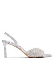 Aldo Sandały Andyana 14053448 Srebrny. Szare sandały damskie Aldo, bez wzorów, z syntetyku, bez obcasa, na szpilce. Za 359.99 zł.