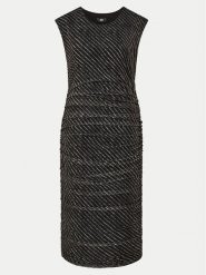 DKNY Sukienka koktajlowa P4ADEWPO Czarny Regular Fit. Czarne sukienki damskie DKNY, m, bez wzorów, z bawełny, wizytowe, bez kołnierzyka, bez ramiączek. Za 479.99 zł.