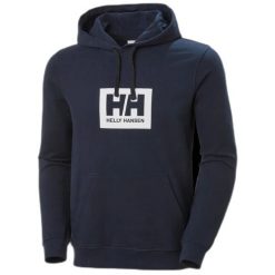 Bluza z kapturem Helly Hansen box. Niebieskie bluzy z kapturem męskie Helly Hansen. Za 288.10 zł.