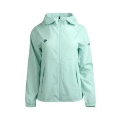 Lekka kurtka wiatrówka ENNA, oddychająca i wodoodporna z kapturem. Niebieskie kurtki przeciwdeszczowe damskie IZAS, z kapturem. Za 278.22 zł.