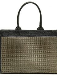 Victor & Hugo Paris Skórzana torebka "Nina" w kolorze czarno-oliwkowym - 37 x 27 x 12 cm rozmiar: onesize. Brązowe torebki klasyczne damskie Victor & Hugo Paris, bez wzorów, z materiału, bez dodatków. Za 346.99 zł.