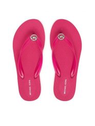 MICHAEL Michael Kors Japonki Posie Flip Flop 40S6PSFA3Q Różowy. Czerwone klapki damskie MICHAEL Michael Kors, bez wzorów, z syntetyku, bez obcasa. Za 319.99 zł.
