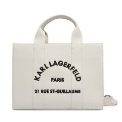 Torebka KARL LAGERFELD. Białe torebki klasyczne damskie Karl Lagerfeld, bez wzorów, bez dodatków. Za 849.99 zł.