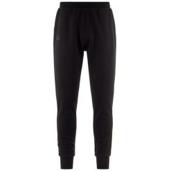 Spodnie dresowe Kappa Zant. Czarne spodnie dresowe męskie Kappa, bez wzorów, z dresówki. Za 215.00 zł.