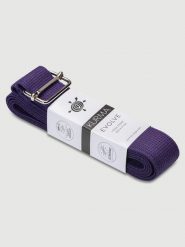 Pasek do jogi Kurma. Fioletowe paski męskie KURMA, bez wzorów, z materiału, eleganckie. Za 59.00 zł.