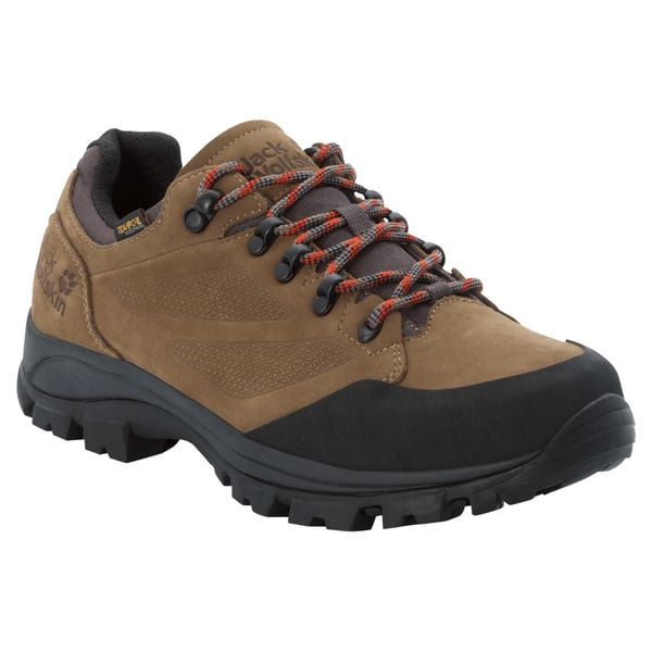 Buty turystyczne Jack Wolfskin Rebellion Texapore GT. Brązowe buty trekkingowe męskie Jack Wolfskin, z dzianiny, bez zapięcia, trekkingowe. Za 862.60 zł.