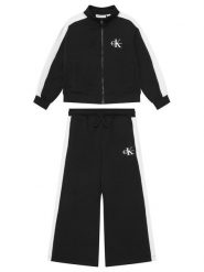 Calvin Klein Jeans Dres LVCKTJI12G Czarny Regular Fit. Czarne spodnie dziewczęce Calvin Klein Jeans, z bawełny. Za 529.99 zł.