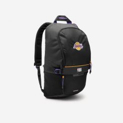 Plecak do koszykówki Tarmak NBA Los Angeles Lakers 25 L. Czarne plecaki damskie TARMAK, bez wzorów, z materiału. Za 129.99 zł.