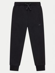 4F Spodnie dresowe 4FJWMM00TTROF0828 Czarny Regular Fit. Czarne spodnie dziewczęce 4f, z bawełny. Za 49.99 zł.